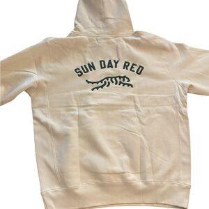 Sun Day Red Cream Hoodie Minimalist New Size XXL Tiger Woods